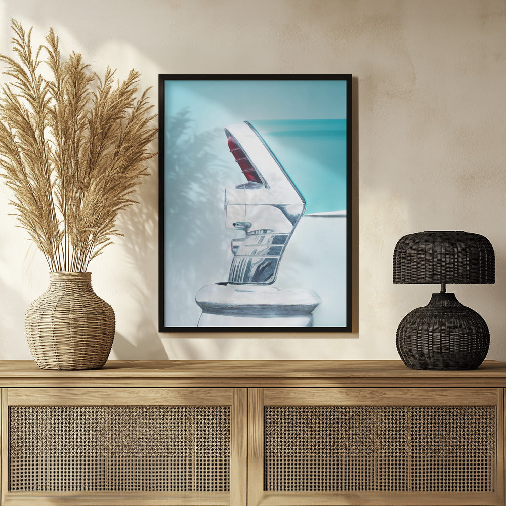 Plakat - US classic car 1955 Century tail fin abstract
