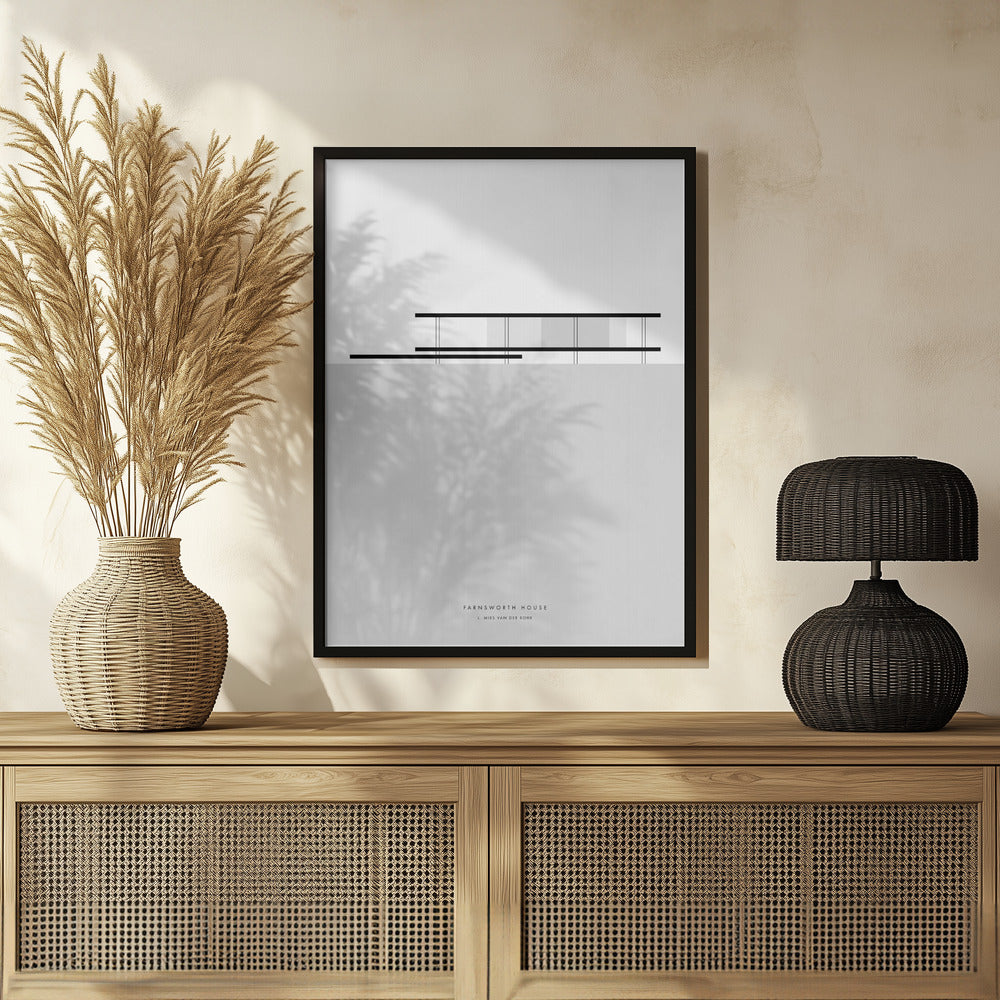 Plakat - Minimal Farnsworth house