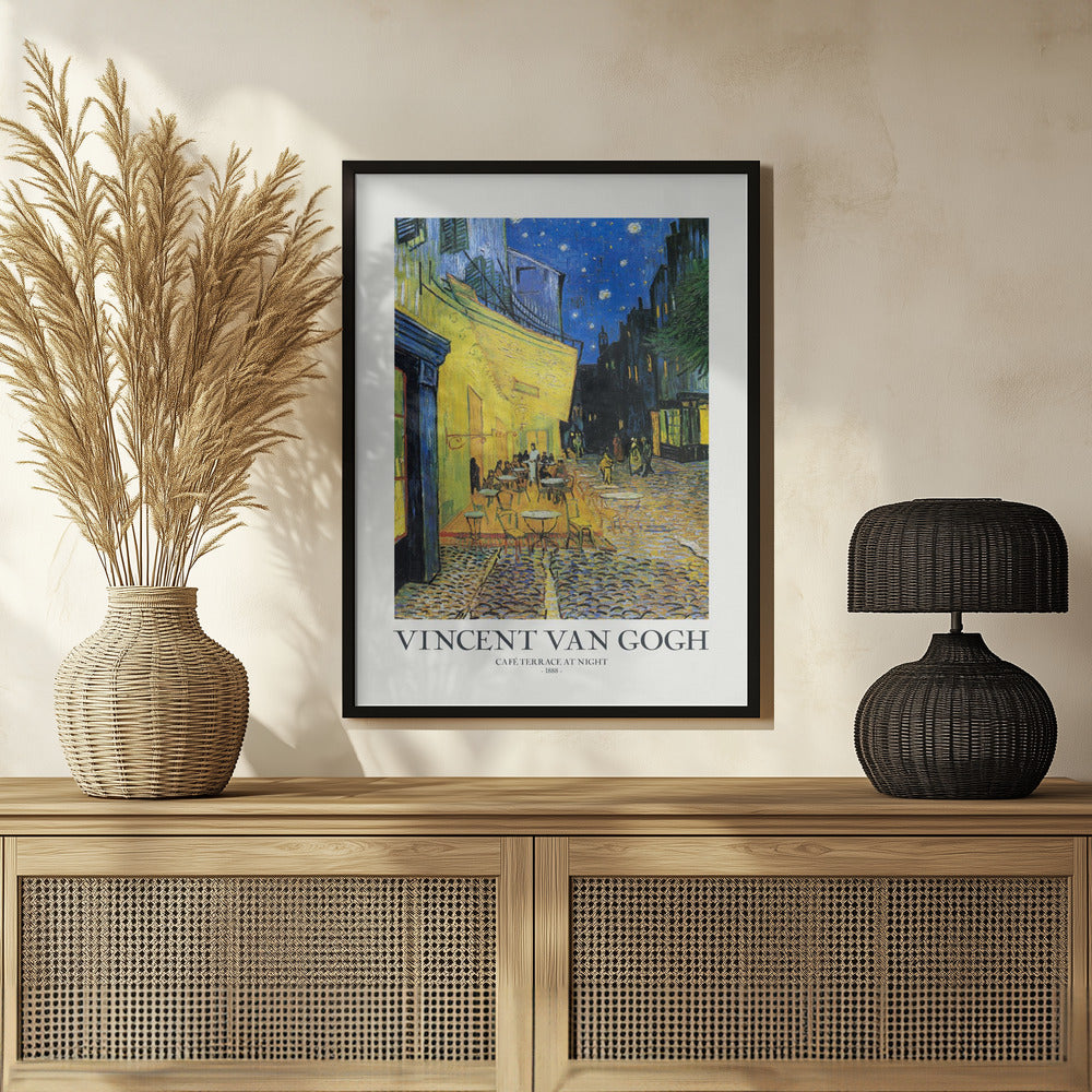 Plakat - Café Terrace At Night - Admen.dk