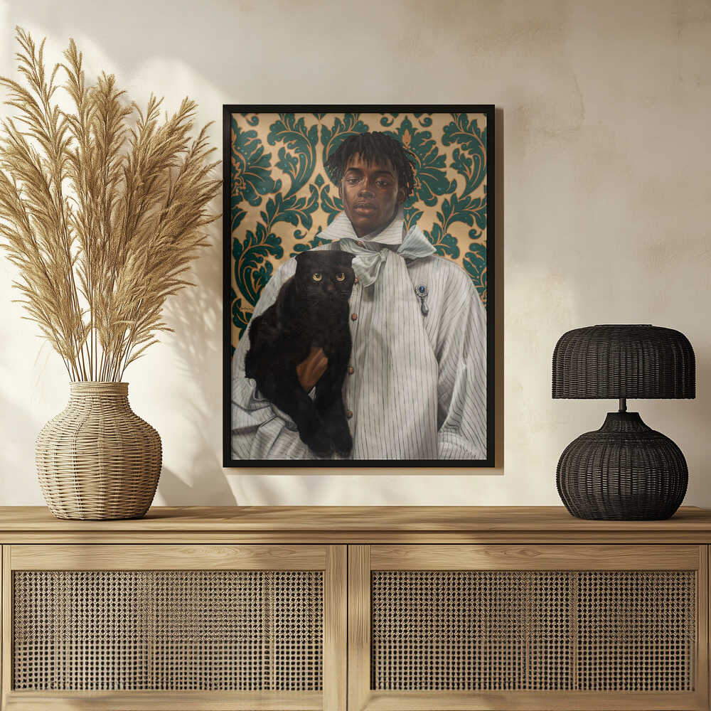 Plakat - Gentleman with Cat