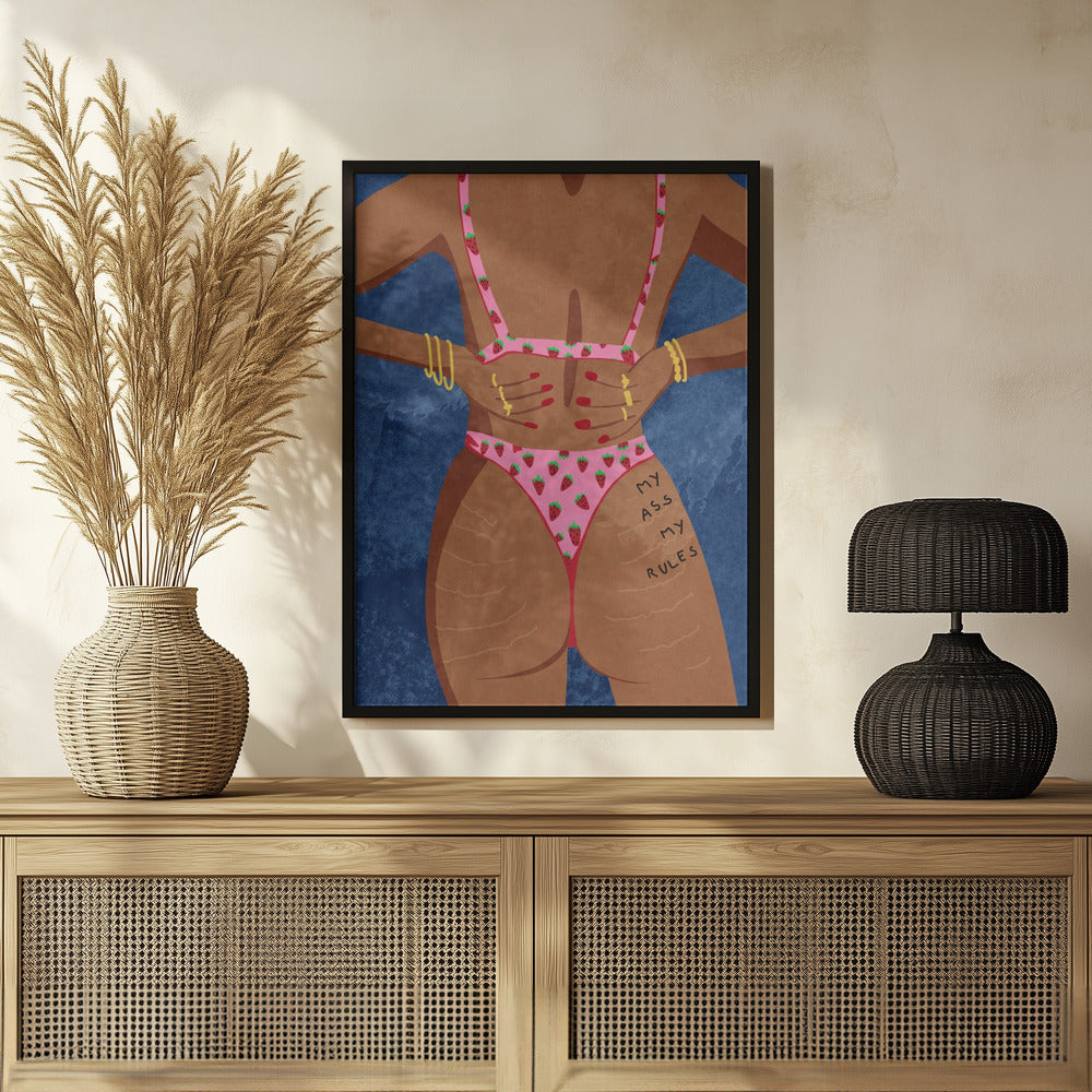 Plakat - My ass my rules - Admen.dk