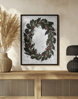 Poster - Splatters holly wreath