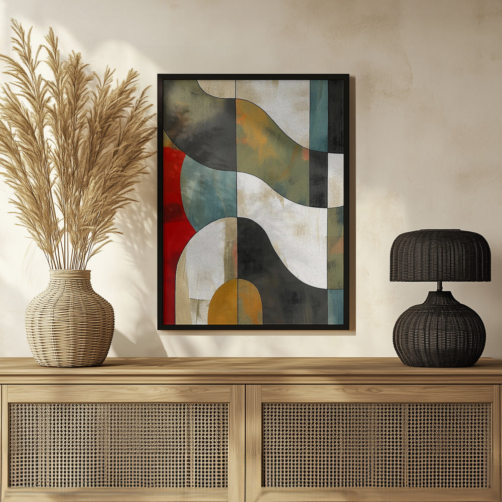 Plakat - Abstract Fields No 1