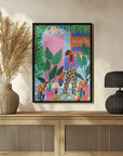 Plakat - Floral girl - Admen.dk