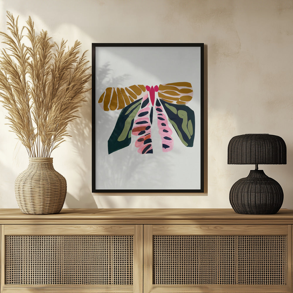 Plakat - Din 140 Abstract Butterfly - Admen.dk