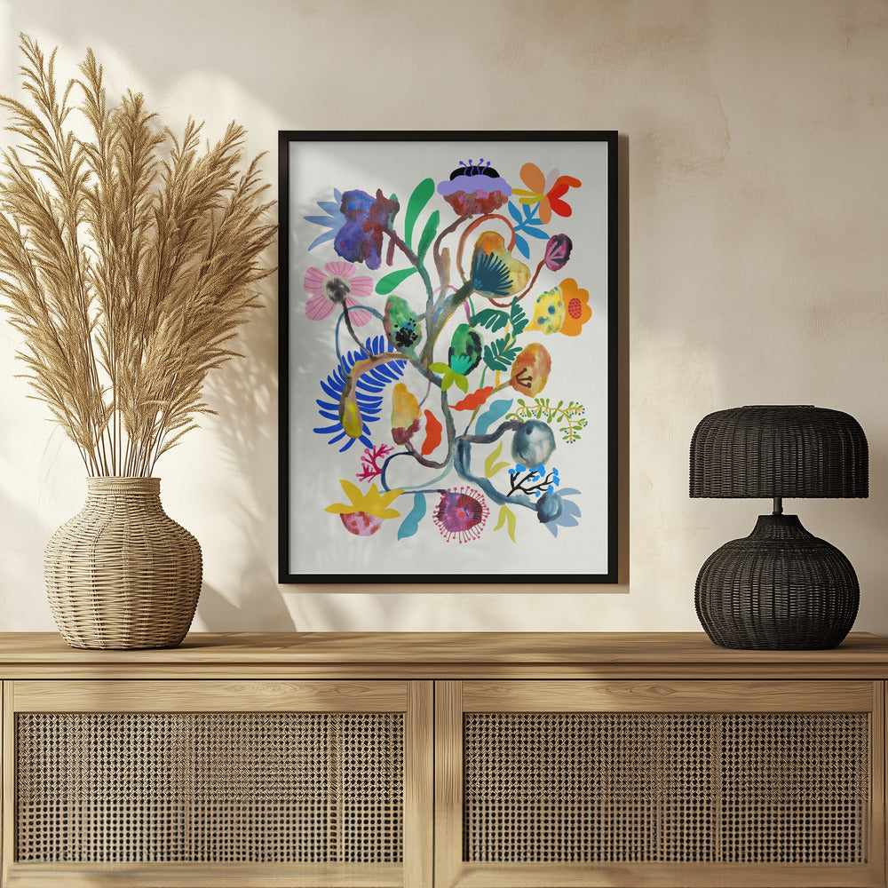 Plakat - Abstract Floral - Admen.dk