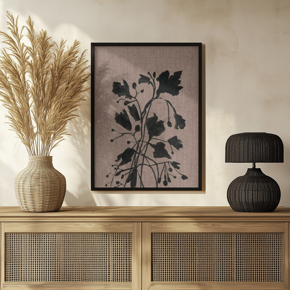 Plakat - Black Floral II