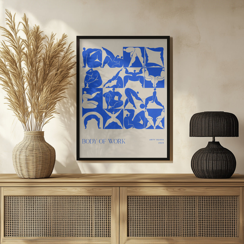 Plakat - Body of Work (blue) - Admen.dk