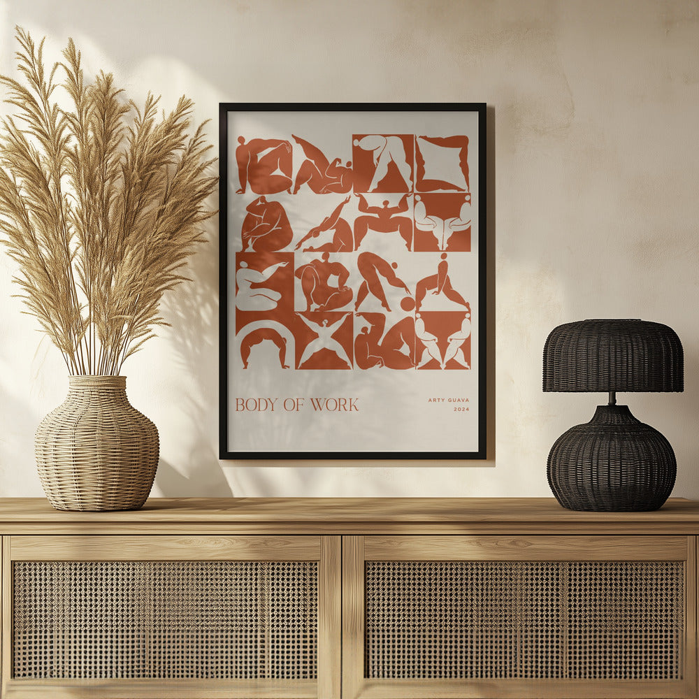 Plakat - Body of Work (terracotta) - Admen.dk