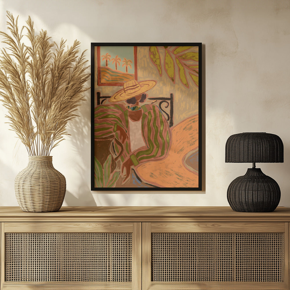Plakat - Lady in Stripe - Admen.dk