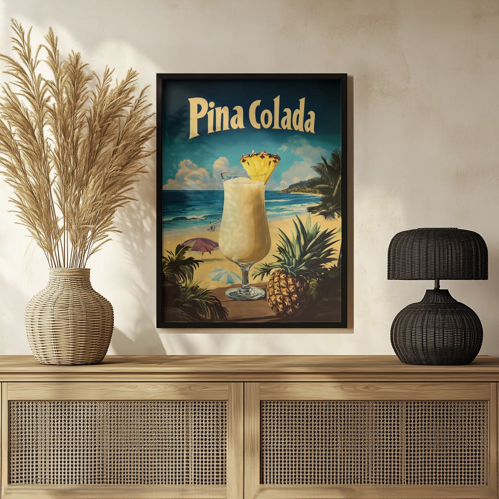 Poster - Pina Colada Vintage