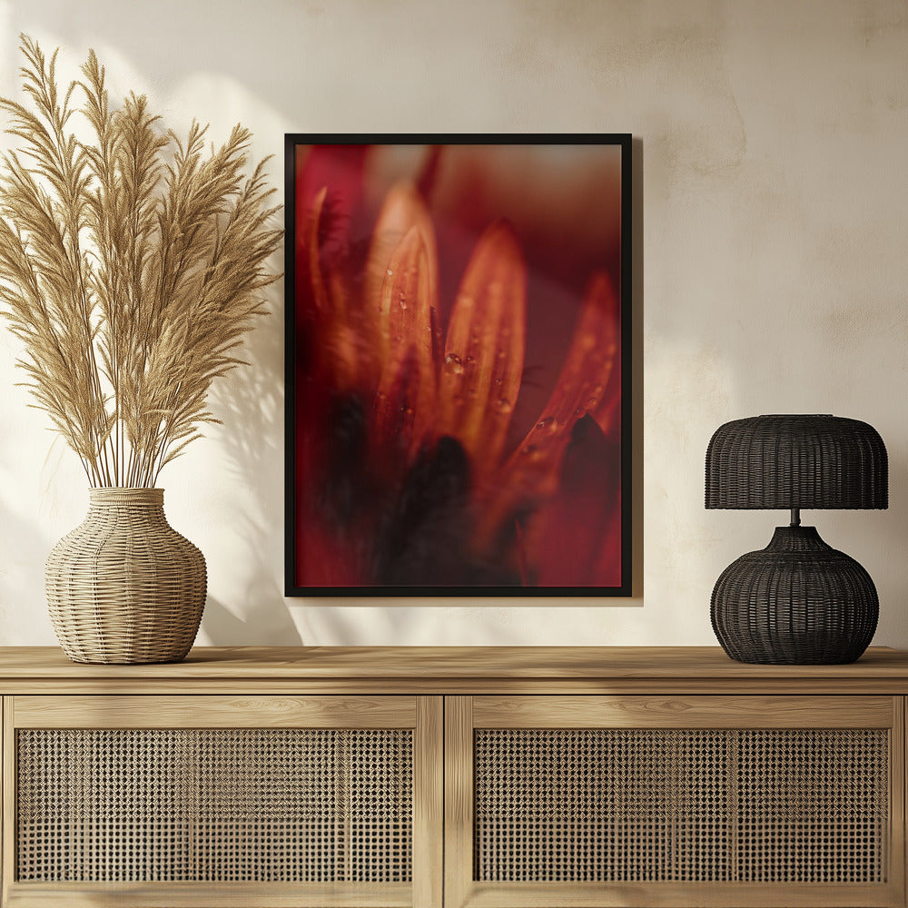 Plakat - Red Flowers 17 - Admen.dk