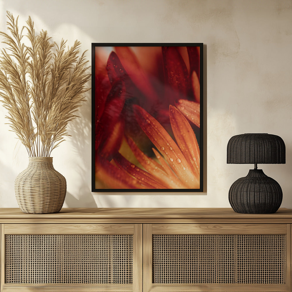 Plakat - Red Flowers 21 - Admen.dk