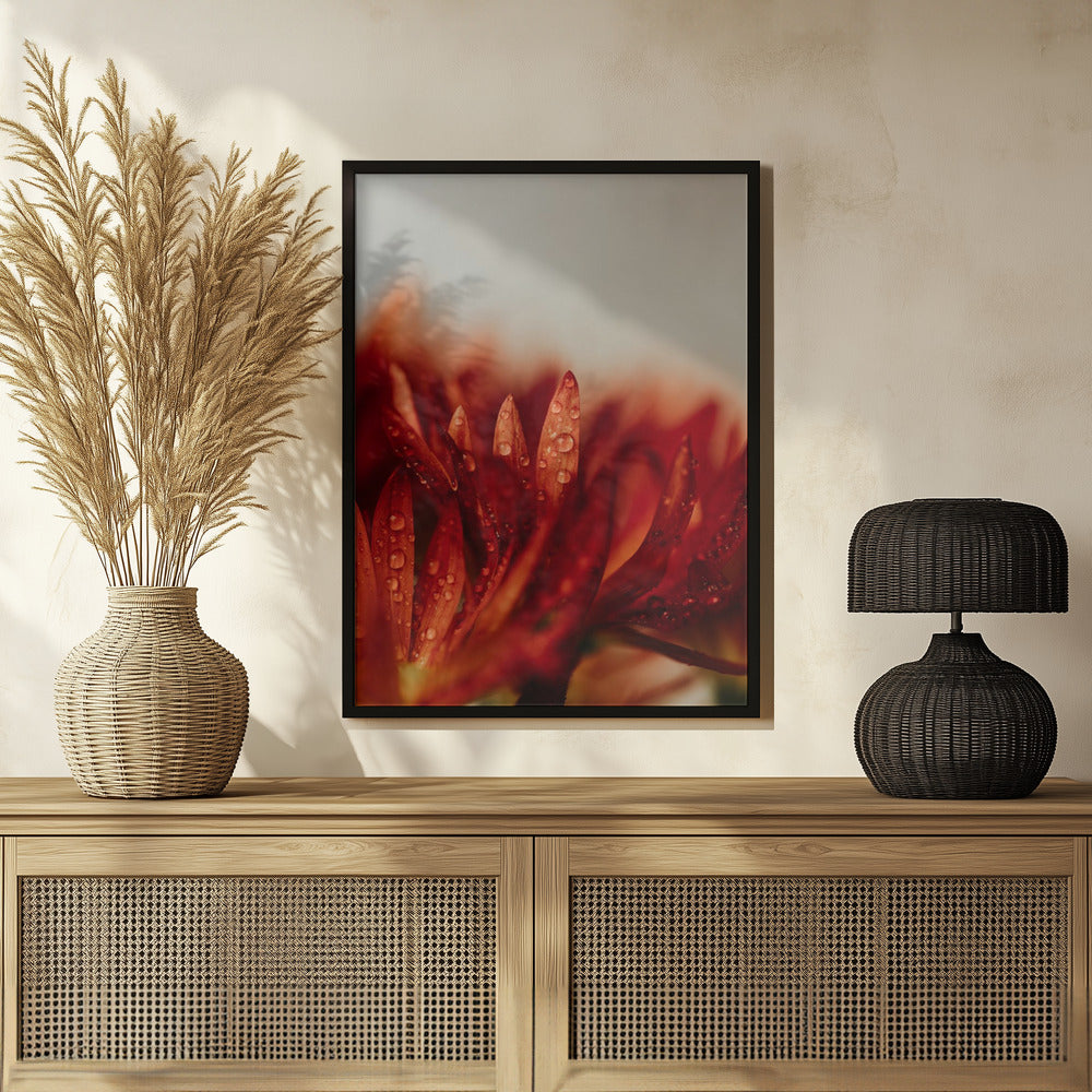 Plakat - Red Flowers 22 - Admen.dk