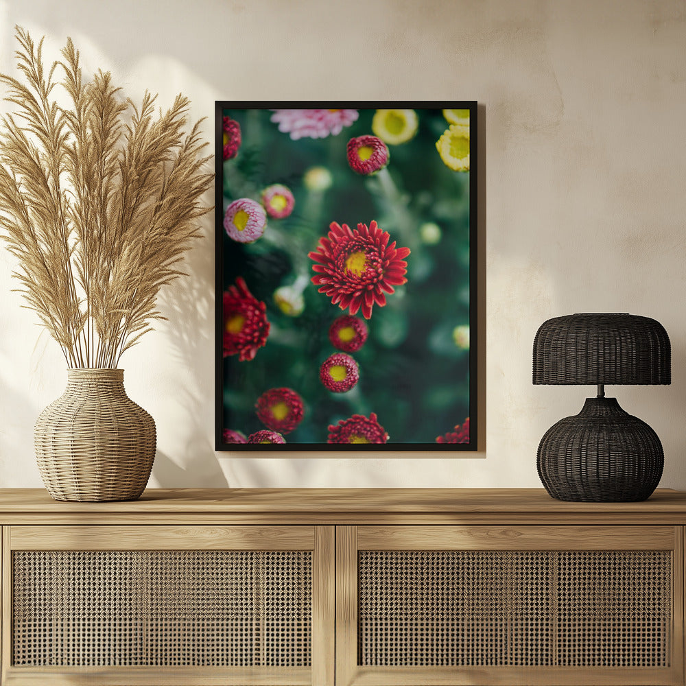 Plakat - Red Flowers 28 - Admen.dk