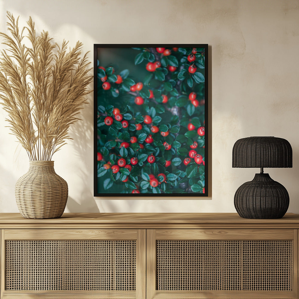 Plakat - Red Flowers 51 - Admen.dk