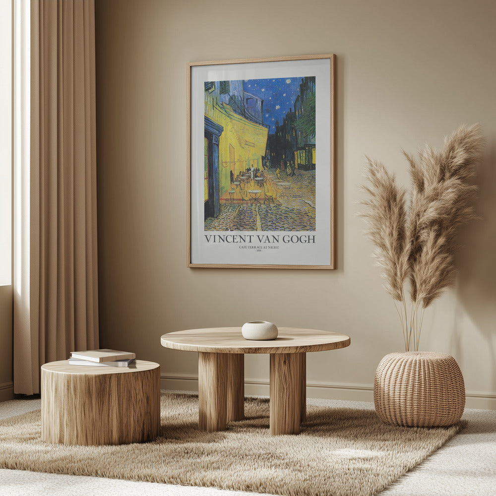 Plakat - Café Terrace At Night - Admen.dk
