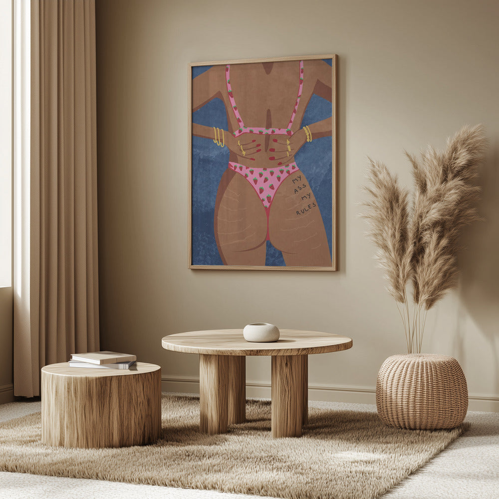 Plakat - My ass my rules - Admen.dk