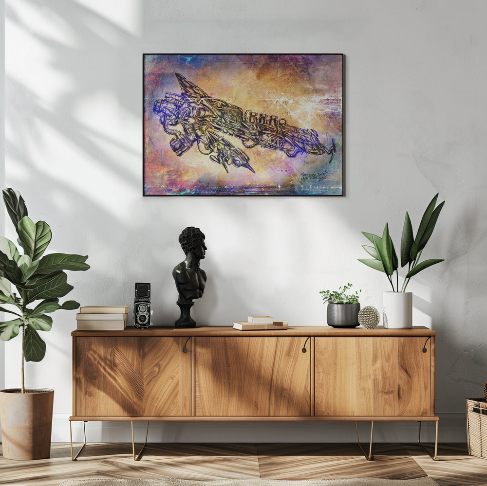 Poster - Space cosmic taxi