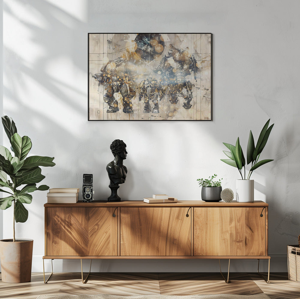Plakat - Surreal Fable Abstract Art Illustration Wallart 097