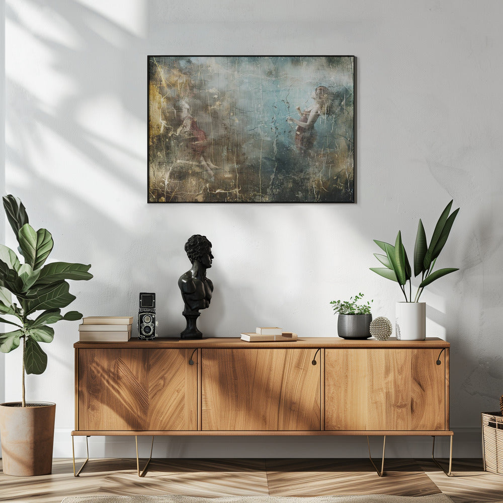 Poster - Woman Portrait Abstract Art Illustration Wallart 06