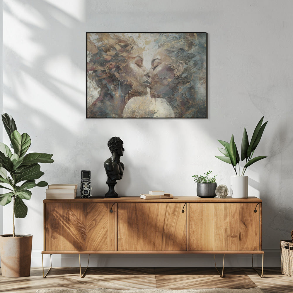 Poster - Woman Portrait Abstract Art Illustration Wallart 39