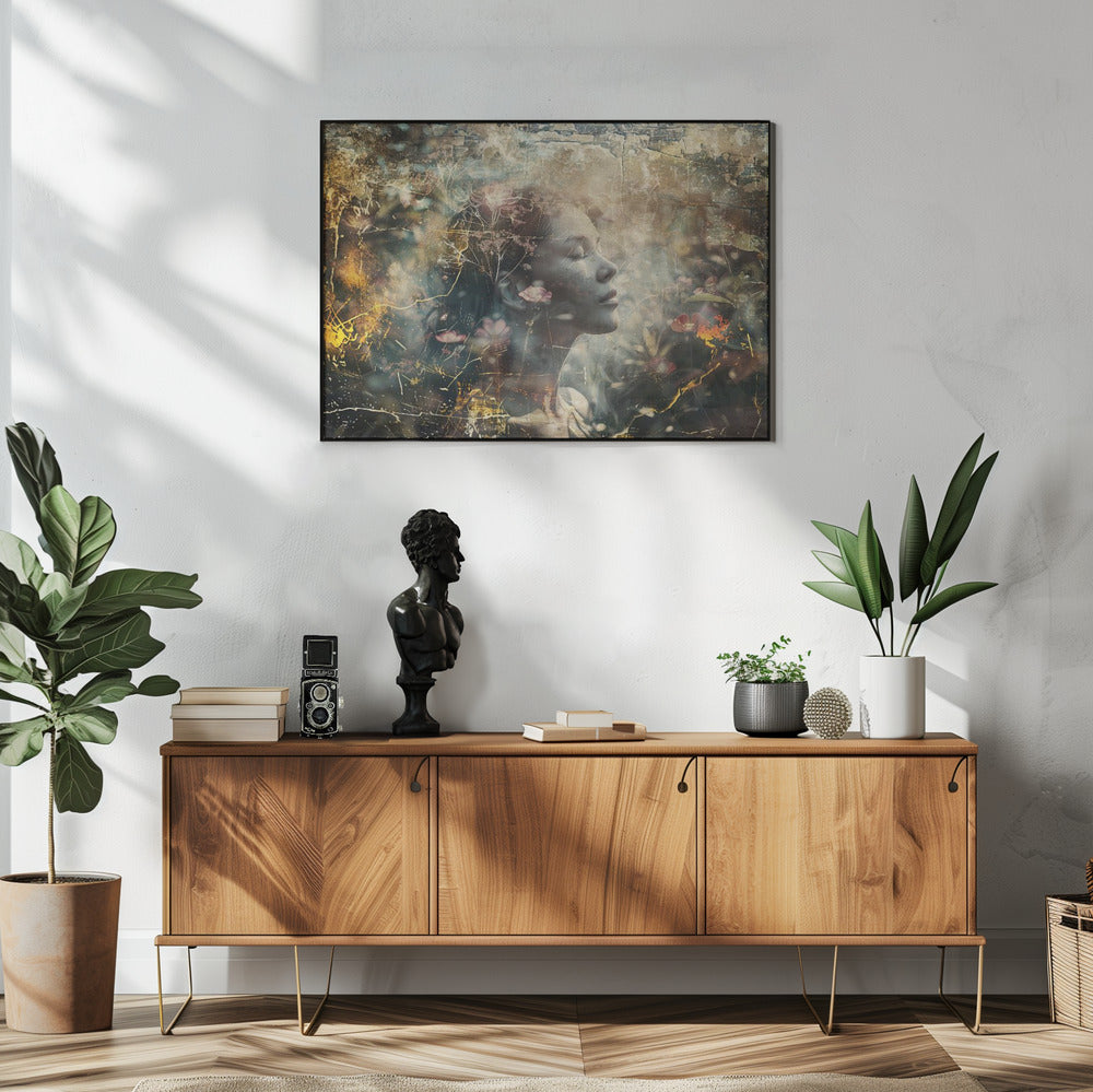 Poster - Woman Portrait Abstract Art Illustration Wallart 49