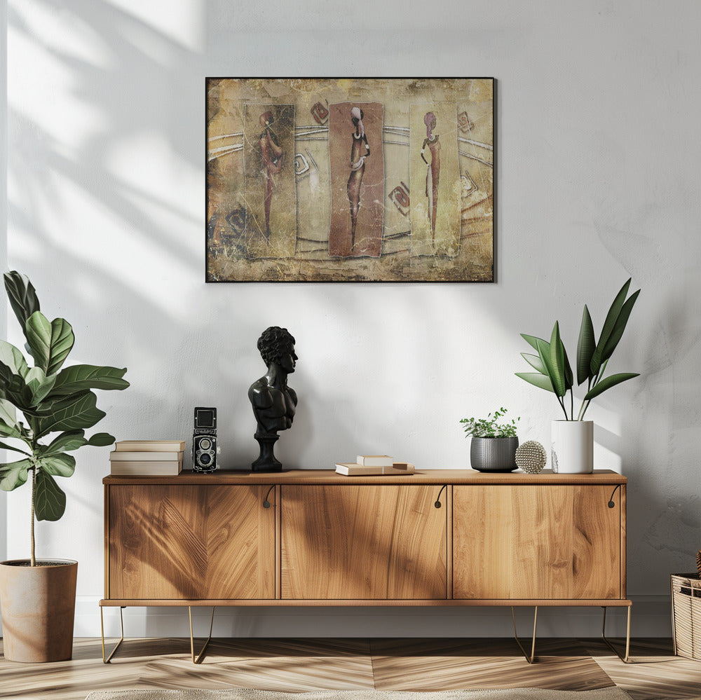 Poster - African Sahara Art Vintage Style 3