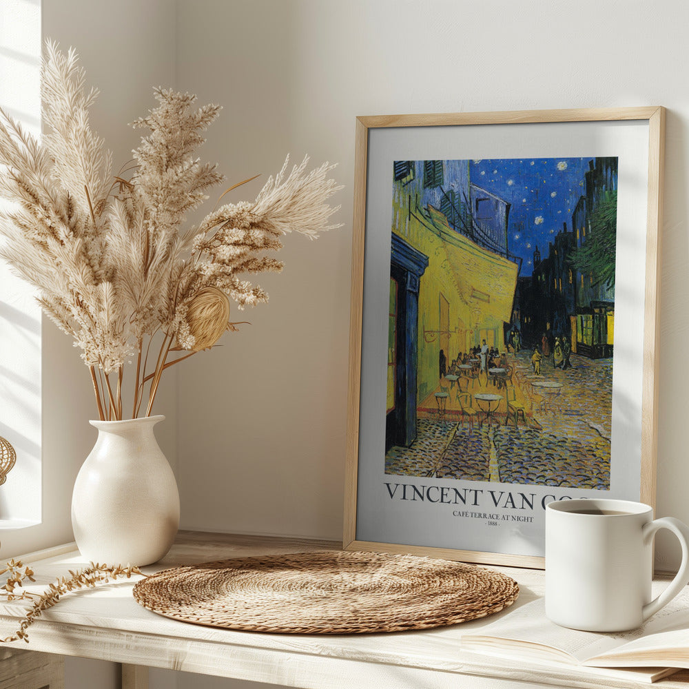 Plakat - Café Terrace At Night - Admen.dk