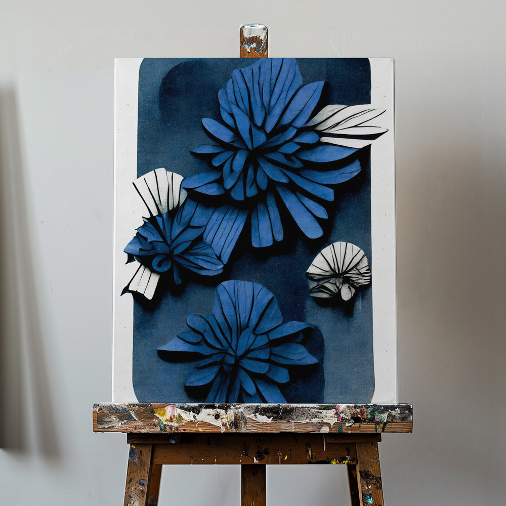 Canvas - Blue Blossoms - Admen.dk