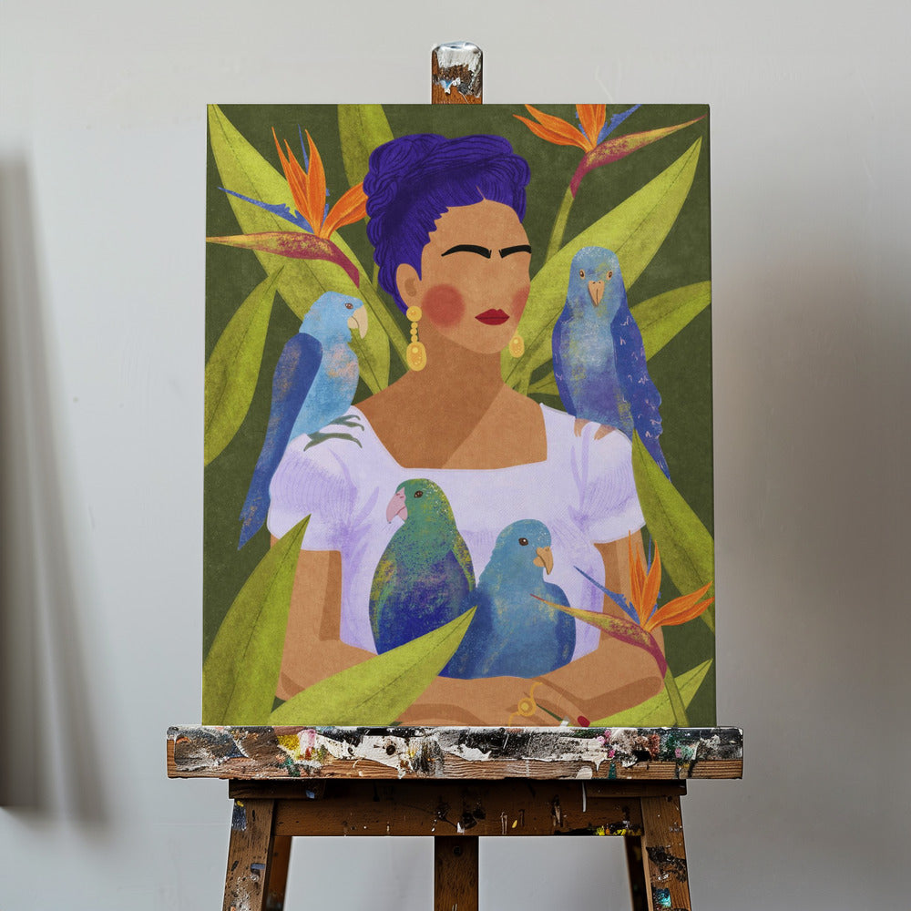 Canvas - Frida and birds - Admen.dk