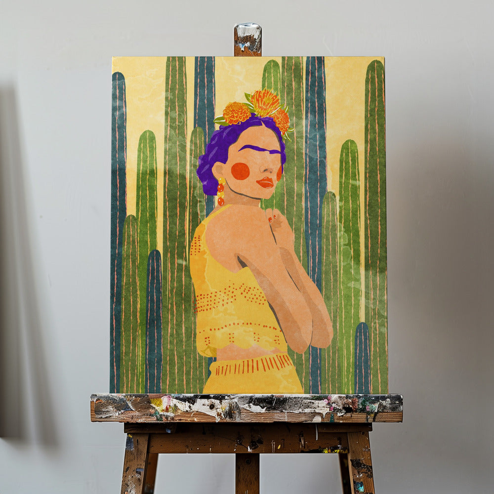Canvas - Frida and cacti - Admen.dk