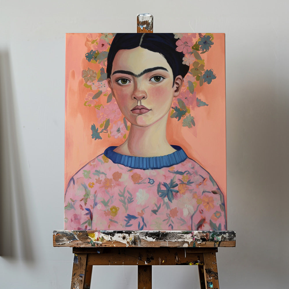 Canvas - Young Frida (Peach) - Admen.dk
