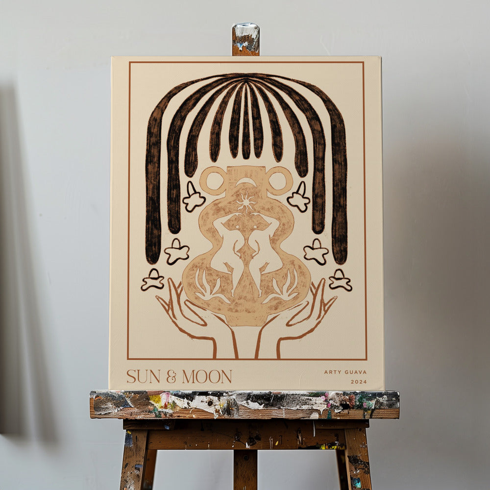 Canvas - Vessel Collection : Sun &amp;amp; Moon (LineArt)
