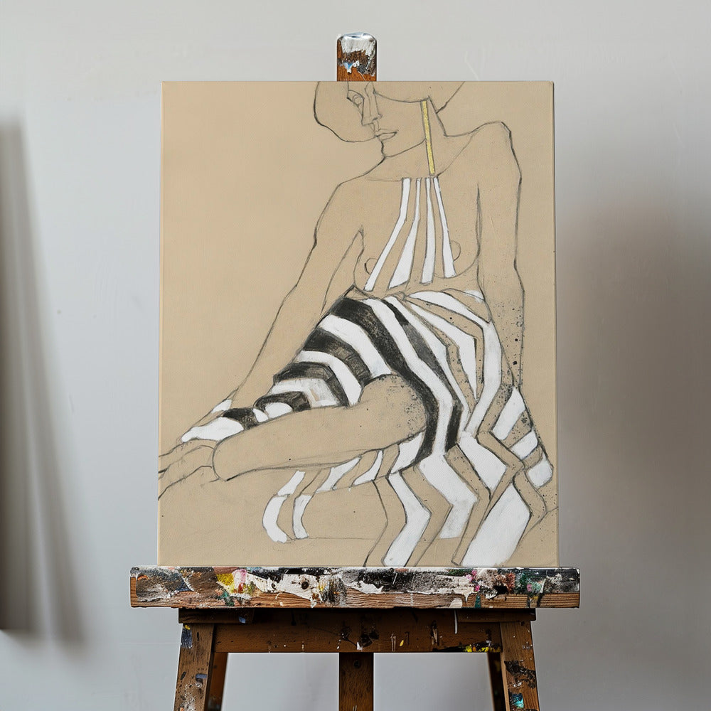 Canvas - Nude Art Nouveau - Admen.dk