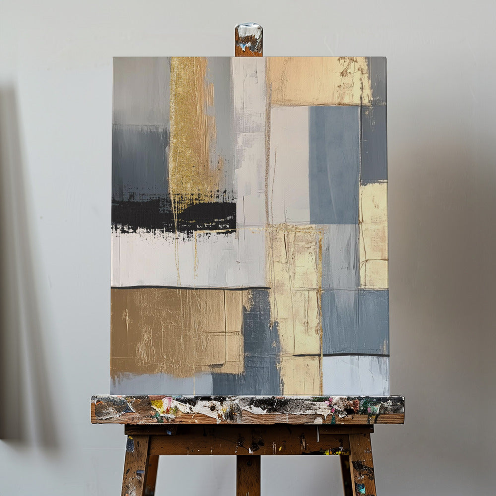 Canvas - Golden Greys 1
