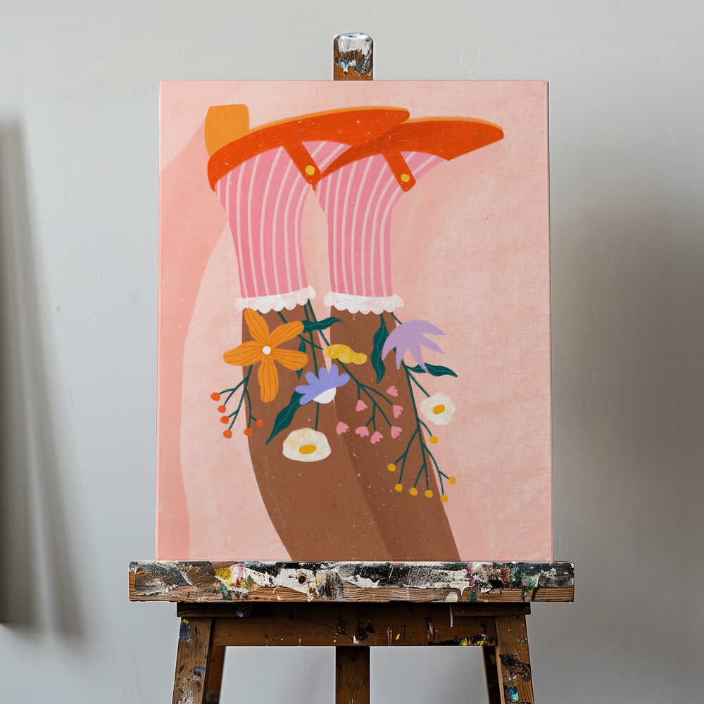 Canvas - Floral Socks