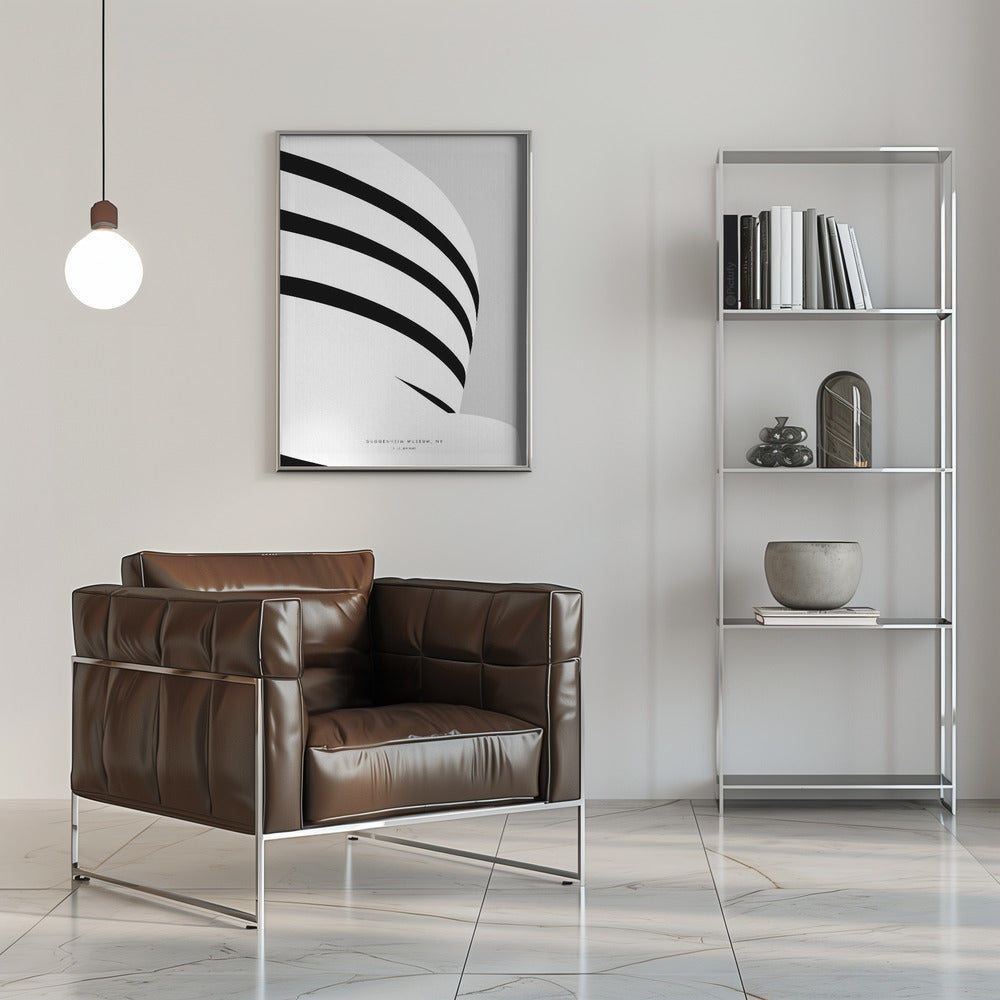 Poster - Minimal Guggenheim museum