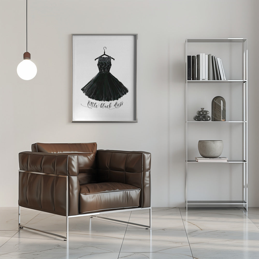 Plakat - Little black dress in hanger