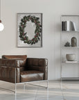 Poster - Antique holly wreath