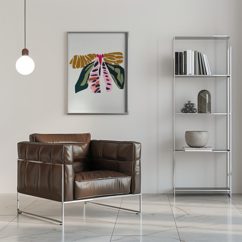 Plakat - Din 140 Abstract Butterfly - Admen.dk