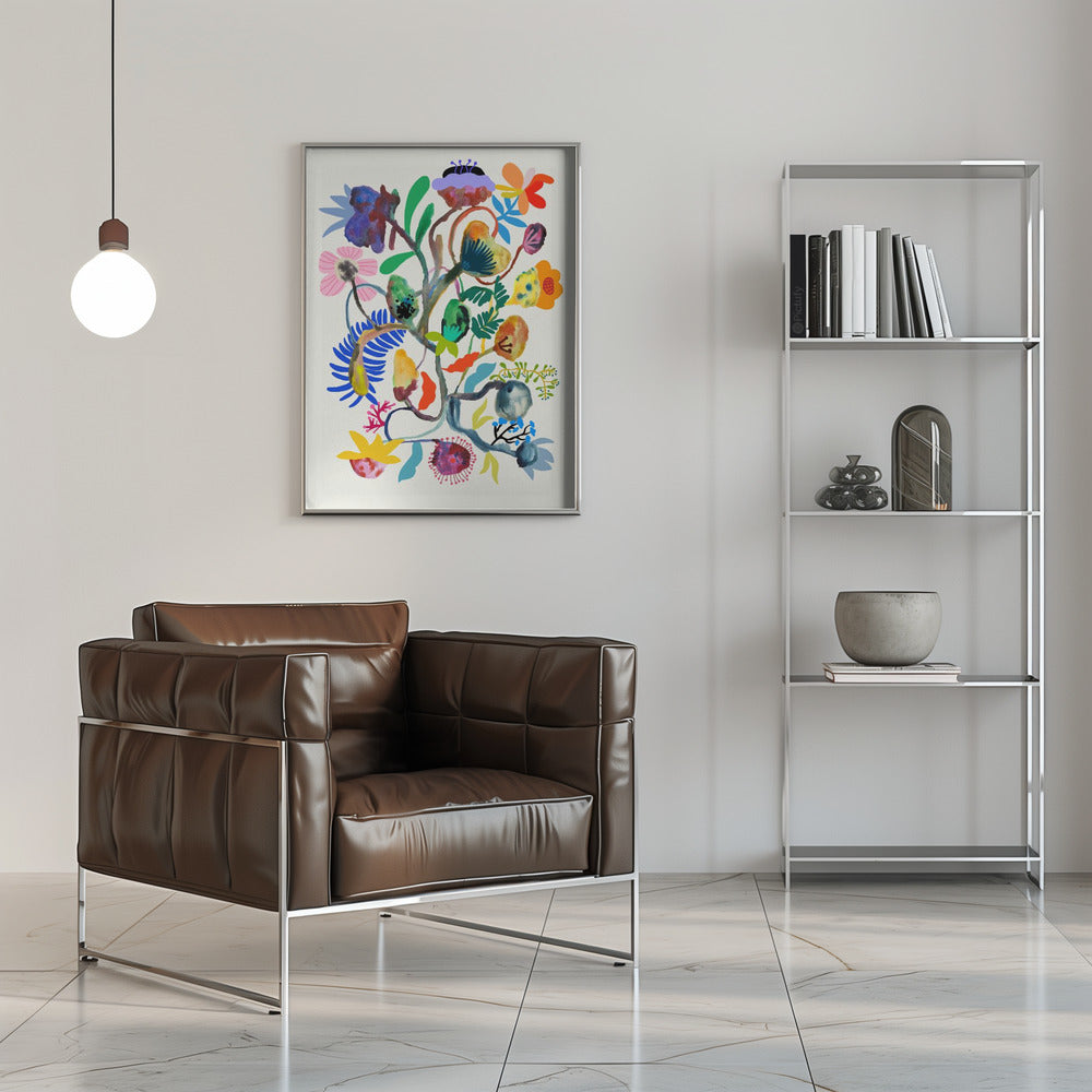 Plakat - Abstract Floral - Admen.dk