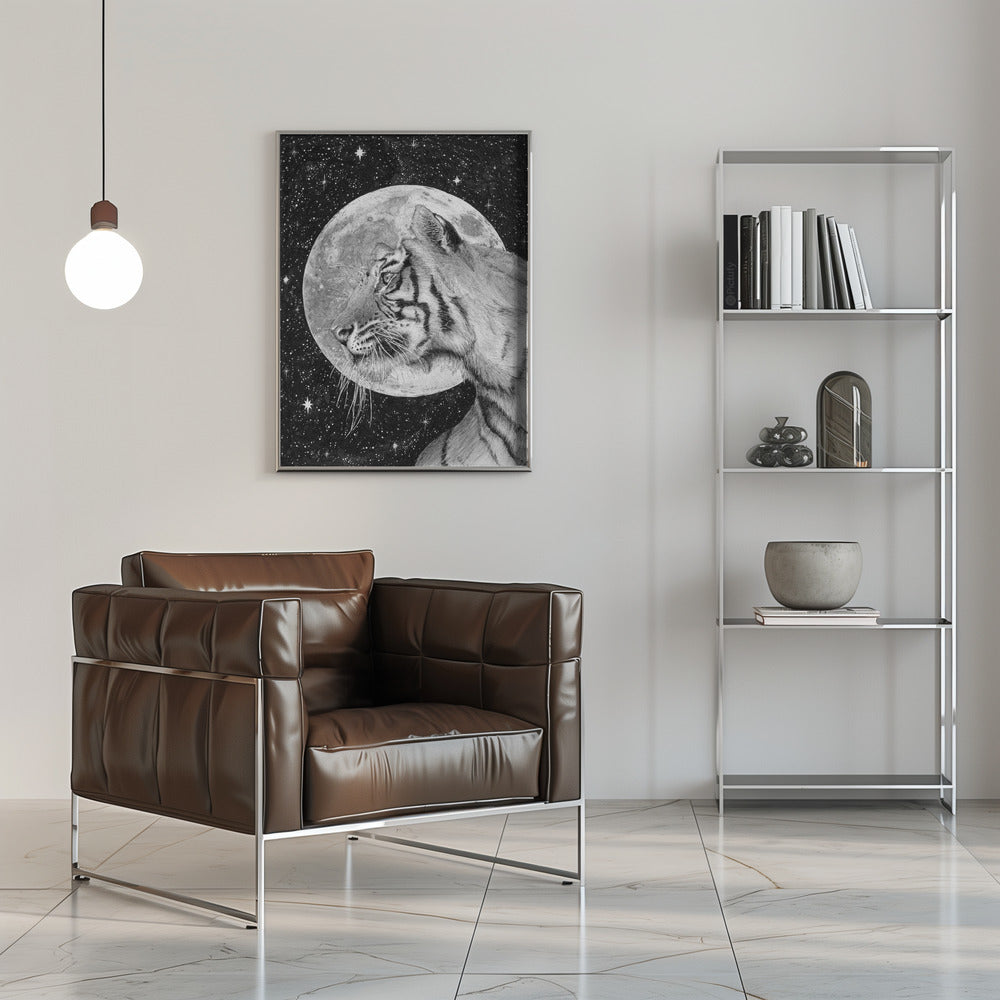Poster - Moon and Tiger Original