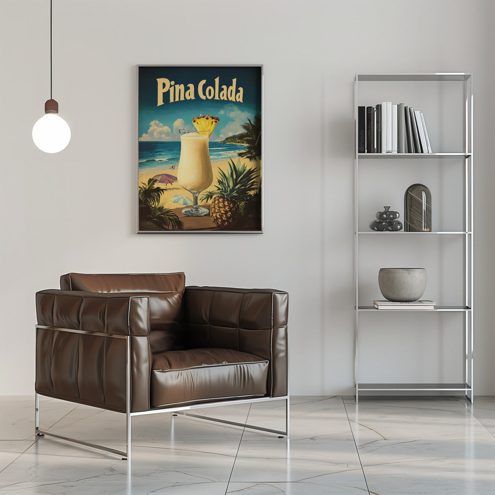 Poster - Pina Colada Vintage