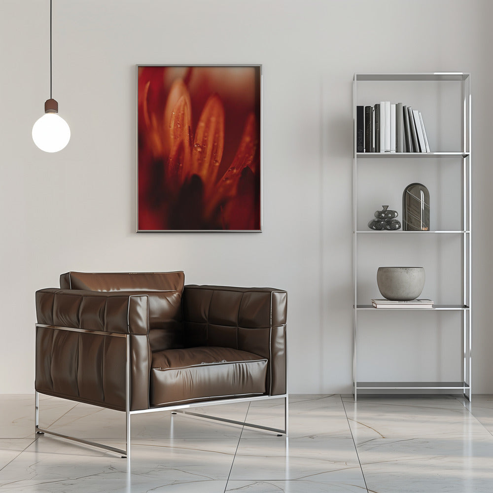 Plakat - Red Flowers 17 - Admen.dk