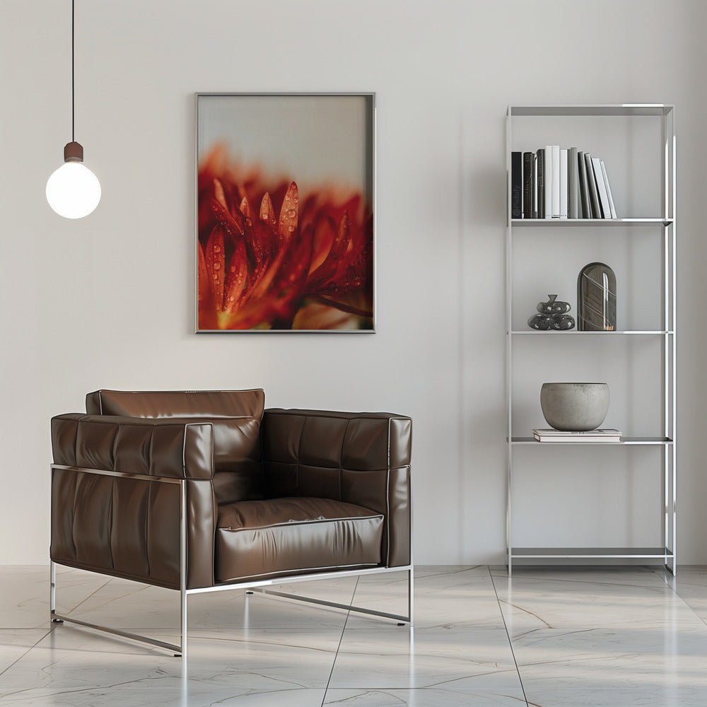 Plakat - Red Flowers 22 - Admen.dk