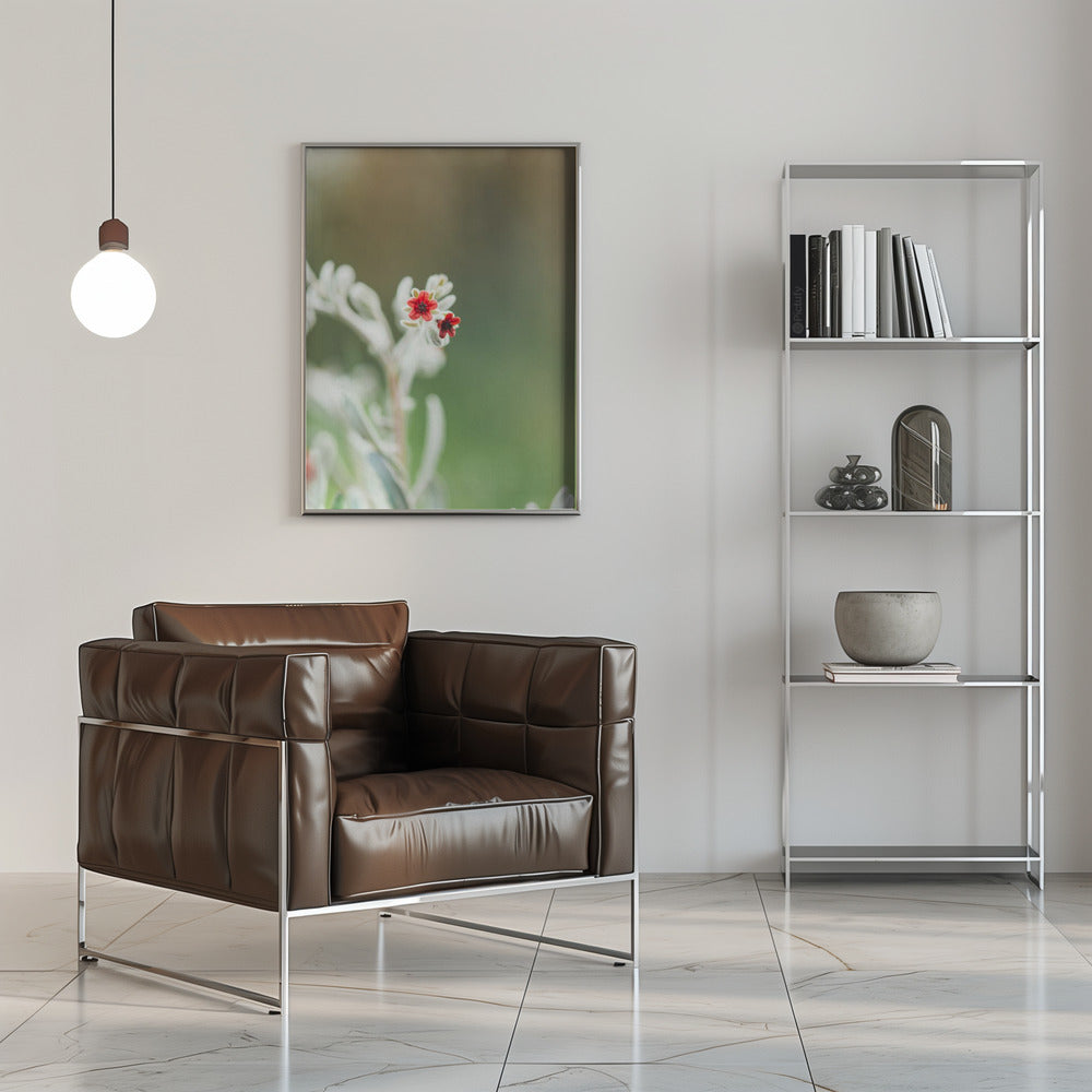 Plakat - Red Flowers 50 - Admen.dk