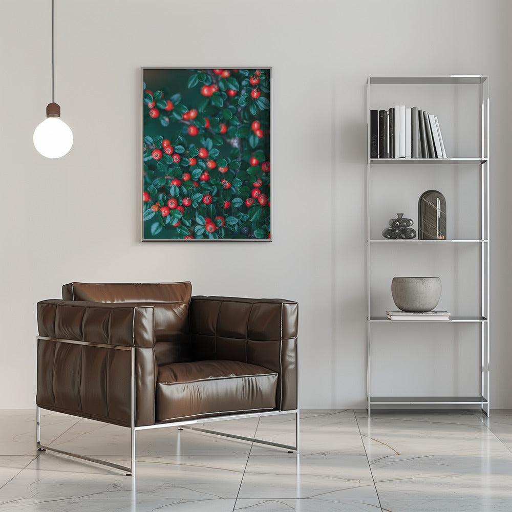Plakat - Red Flowers 51 - Admen.dk