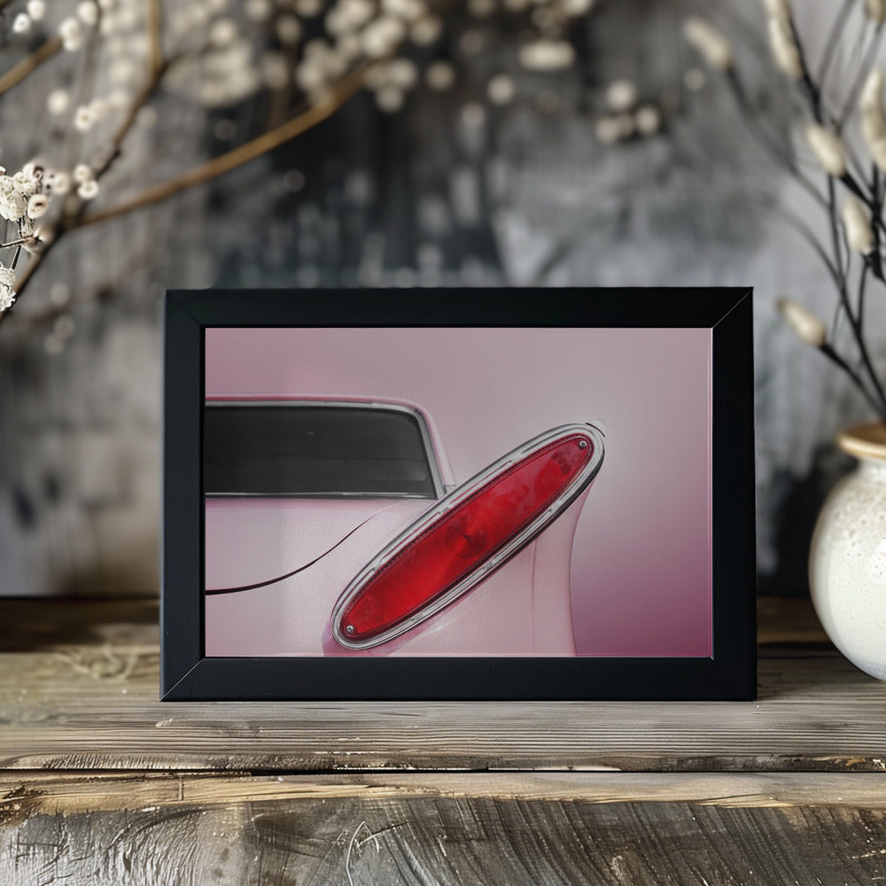 Poster - US classic car 1961 Comet tail fin abstract