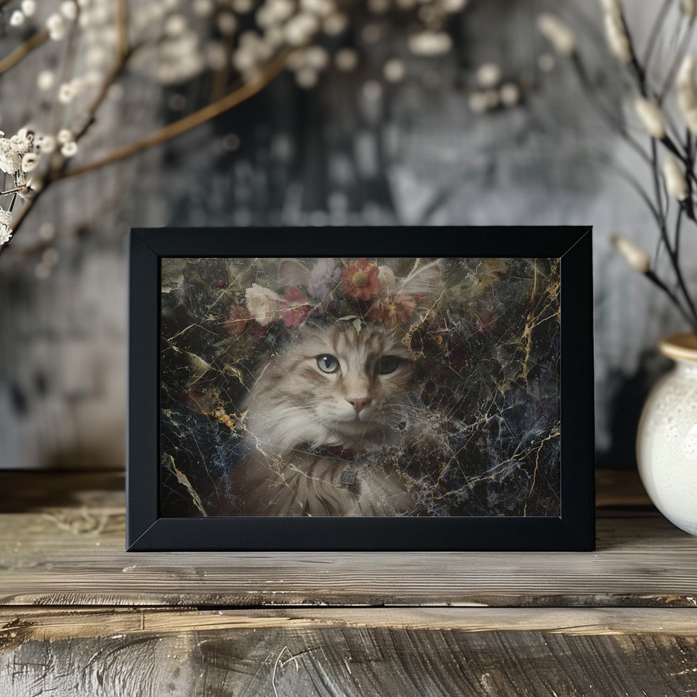 Poster - Cat Animal Vintage Art Illustration Wallart 07